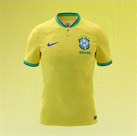 camiseta brasil amarela 2022